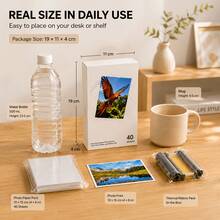 6-Inch Dye-Sublimation Photo Paper And Color Ribbon Kit, Glossy Stain-Resistant Picture Refill For Family Albums, Team Building, Birthday Party, Compatible With Mijia 1S Instant Photo Printers, Paper & Ribbon Set Only - View 7