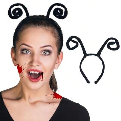 1PC Halloween Headband Insect Bee Headband Ant Antenna Headband Butterfly Antenna Headband DIY Girls Party Performance Headband, Little Ant Headband, Halloween Fun DIY Headband, Suitable For Festivals, Parties, Birthdays, Performances, Daily Wear, Christmas Headband Gift