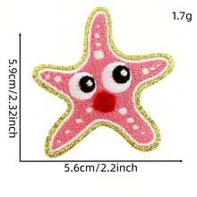 25PCS Summer Beach Iron On Patches, Sew On Embroidered Applique Repair Patch DIY Crafts Projects For Clothing Jacket Jeans Pants Dress Backpack Hat Decorations Gifts - Multicolor - View 8