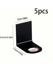 1/2/3/4/5/6pcs Black Stainless Steel Drill-Free Wall Mounted Storage Rack, Space-Saving, Drill-Free Shower Gel Holder, Hand Soap Holder, Shampoo Holder, Dish Soap Holder, Space Aluminum Wall Mounted Bottle Rack, Wall Mounted Storage Shelf, Bathroom Accessories, Suitable For Kitchen, Bathroom, Hotel, Home Essential Tool. - Black - View 27