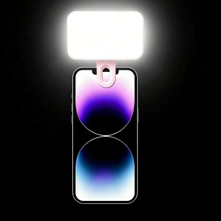 1pc Mini Clip-On Fill Light - Portable For Video Conferencing, Live Streaming And Phone Photography | Compatible With IPhone 16/17 Series, S25/Fold7/ And Most Smartphones Pocket Makeup Light Multifunctional Pocket Fill Light, Portable Selfie Fill Light With Clip, Suitable For Phone Camera, Clip-On LED Fill Light With 3 Lighting Modes, Rechargeable, Portable, Suitable For Laptop/Phone/Tablet/Zoom Call/Makeup, Ideal For Selfie And Live Streaming, Portable Fill Light - A - View 14