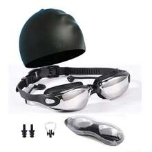 Anti-Fog Swim Goggles 4-Piece Set, Adjustable Strap For Adults, Essential Beach Accessory - Multicolor - View 12