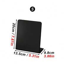 1pc Desktop Magnetic Blackboard Sign, L-Shaped Metal Memo Board, Suitable For Office Desk, Reusable Writing Message Board, Aesthetic To-Do List Planner Board - L-shaped Message Board - View 6