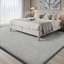 EDIMENS Rugs Living Room Large 160x230, Grey Rug For Bedroom Washable Area Rugs Anti Slip Fluffy Rug Shaggy Cream Carpets Extra Large Rugs For Living Room, Home Decor - Light Grey - View 7