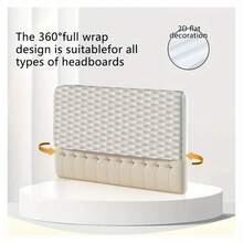 1Pc Headboard Cover, A Light Luxury Modern Minimalist 20D Printed Pattern Headboard Protector, Suitable For All Seasons, Compatible With Various Headboards, Perfect For A Cozy Bedroom Decoration - Multicolor - View 10