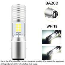 Heyword Hayward H4 H6 BA20D T19 P15D High/Low Beam LED Motorcycle Headlight Bulb, 3570 6000K White Light, Suitable For Scooter, Motorcycle, Bicycle - 1pcs - View 12