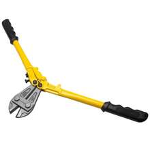 Alicate de Corte 14" para Ferro e Aço, Ferramenta Manual com Cabo Emborrachado e Lâminas Reforçadas, Ideal para Cortar Vergalhões e Correntes. - amarelo - Visão 3