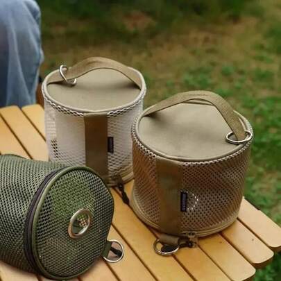 1pc Portable Hanging Camping Tissue Storage Bag With Hook Waterproof Outdoor Tent Napkin Holder Multi-Purpose Toilet Paper Rack Lightweight Travel Picnic BBQ Camping Gear Birthday Holiday Gift For Outdoor Camping Lovers