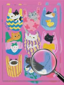 Diamond Painting Kit For Adults, Beginners 5D Shape Diamond Art Kit, Round Diamonds Diamond Painting Home Wall Decor Cute Cat Patterns - View 9