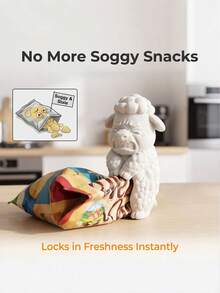5pcs Animal Shaped Bag Clips Small Gift Set, Keep Your Coffee, Cereal, Candy And Snack Bags Tightly Sealed. Christmas Decoration Fridge Magnets, Ideal Housewarming Gift, Fun Collectible For Snack Lovers And Home Decor Enthusiasts, Christmas Decoration, Christmas Gift - New Animal - View 2