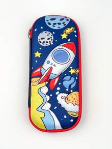 1pc Boy/Girl 3D Dinosaur Astronaut Pencil Case, Hard Pencil Box, Large Capacity Stationery Pencil Pouch For Kids, Back To School , First Day Of School - Multicolor - View 15