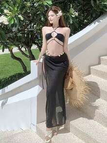 Women Bikini Sets - Black - View 4
