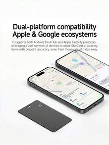 New MFi Certified Smart Tracking Card, NFC Supported, Compatible With "Find My", Suitable For Wallet, Keys, Luggage, Backpack, Etc., Anti-Loss Device & Pet Locator, Unlimited Distance Tracking - Multicolor - View 5