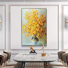 3pcs Unframed Abstract Floral Oil Painting Wall Art, Wallpaper, Canvas Painting For Living Room Porch Home Decoration - Cartoon - View 6