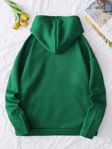 Custom Women's Hoodie For Fall/Winter/Spring. Upload Your Picture & Text To Design A Unique Creative Top. - Green - View 5