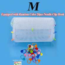 Plastic Woven Mesh Set, Suitable For DIY Handmade Woven Bags, Crochet Bags And Other Woven Materials, Includes Plastic Mesh Hooks - Variant - View 13
