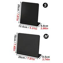 1pc Desktop Magnetic Blackboard Sign, L-Shaped Metal Memo Board, Suitable For Office Desk, Reusable Writing Message Board, Aesthetic To-Do List Planner Board - L-shaped Message Board - View 8
