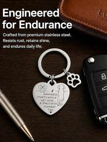 Dog Keychain, Car Keychain, Backpack Decoration Pendant, Gift For Dog Lovers. - Silver - View 6