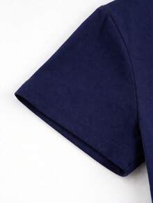 Women T-Shirts - Navy Blue - View 4