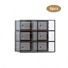 6/12/24pcs Transparent Shoe Storage Boxes, Stackable Shoe Boxes, Flip-Top Shoe Storage Containers (Adults, Women/Men), Rectangular, Organized Storage, Easy To Assemble, Dust-Proof, Foldable And Stackable, Sturdy And Durable, Space-Saving, Suitable For Entryway, Hallway, Closet, Living Room, Bedroom, Office, Dorm, Under Bed, Boot & Shoe Boxes, Summer, Graduation Season, Moving - View 11
