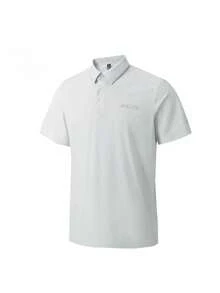 Adidas New Casual Ice Silk Quick-Dry Polo Shirt With Collar, Short Sleeve For Men - Light Grey - View 1
