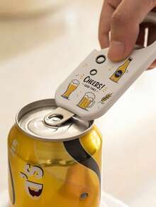 Creative Beer Bottle Opener, Multifunctional Portable Beer Bottle Opening Tool, 3-In-1 Twist Cap Opener, Home Kitchen Can Opener, Beer Bottle Cap Tool, Non-Slip And Labor-Saving, Suitable For Parties, Gatherings, Bars And Home Use, Can Be Used As A Gift Item, With Random Fun Pattern Design, Lightweight And Durable, Easy To Carry, Perfect For Happy Times And Party Drinking, Let You Easily Open Beer Bottles, Every Opening Is Full Of Fun And Ritual, Essential Practical Tool For Party Gatherings - Multicolor - View 7