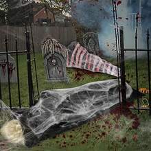 5pcs Realistic Zombie Decor, 60 Inch Inflatable Corpse Model With Hanging Device, Includes 1 Humanoid Doll, 1 Shroud, 1 Tape And 1 Pack Of Spider Web, Suitable For Halloween Party, Holiday Decoration, Crime Scene - PVC Horror Prop - Horror Hanging Corpse - View 8