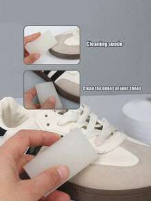 1/2pcs Portable Suede Shoe Cleaner, Waterless, Portable Design, Suitable For Suede, Leather, Sneakers And White Shoes Simple Stain Removal. Ideal For Travel Shoe Care, Specifically Designed For Sneaker Enthusiasts; Suitable For All-Season Series, Bridesmaid Gifts, Home And Bedroom Decor, Also Applicable For Beach Vacations And Various Travel Scenarios, Unisex, Soft Texture. - Multi-color - View 5