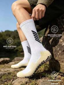 7 Pairs Professional Anti-Slip Football Socks, Thick Terry Cushion Crew Sports Socks For Men And Women - Multicolor - View 3