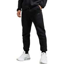 Pantalones deportivos de punto Nike de cintura media con cordones y puños, para hombre, color negro - Negro - Ver 3