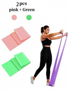 1, 2, 3, 4, 5pcs Yoga Resistance Bands, Fitness Resistance Bands, Strength Training Bands, Resistance Band Set, Suitable For Yoga, Pilates, Stretching And Other Fitness Exercises, Portable, Best Resistance Bands For Home, Office, Yoga Studio And Travel, -Home Fitness Equipment - Multicolor - View 23