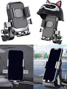 Motorcycle Electric Bike Phone Tablet Holder, Adjustable Rotating Mount, Strong Clamp, Suitable For Smartphones/Tablets - Multicolor - View 9