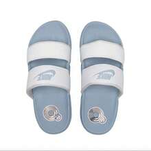 Nike Offcourt DUO SLIDE Women's Comfortable, Durable, Non-Slip, Breathable Slides Blue/White - White - View 4