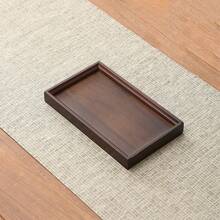 1pc Rectangular Bamboo Multi-Functional Tray, Minimalist Style, Suitable For Meal Service, Vanity, Bathroom Storage And Organization, Wooden Decorative Display Tray, Entryway Table Display Riser, Farmhouse Kitchen Countertop Center Decor, Suitable For Tea, Breakfast, Coffee And Snacks - Multicolor - View 10
