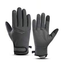 Men's Winter Warm Windproof Gloves, Touchscreen Silicone Non-Slip Grip, Suitable For Driving, Running, Cycling And Outdoor Sports - Sports 02 - View 8