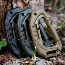 5Pcs Military Tactical Carabiner Clip Multi-Purpose Hard Plastic D Ring Molle Webbing Buckle Fast Spring Snap Hook Outdoor Camping EDC Tool 3,7х2,2 Inches - Multicolor - View 7