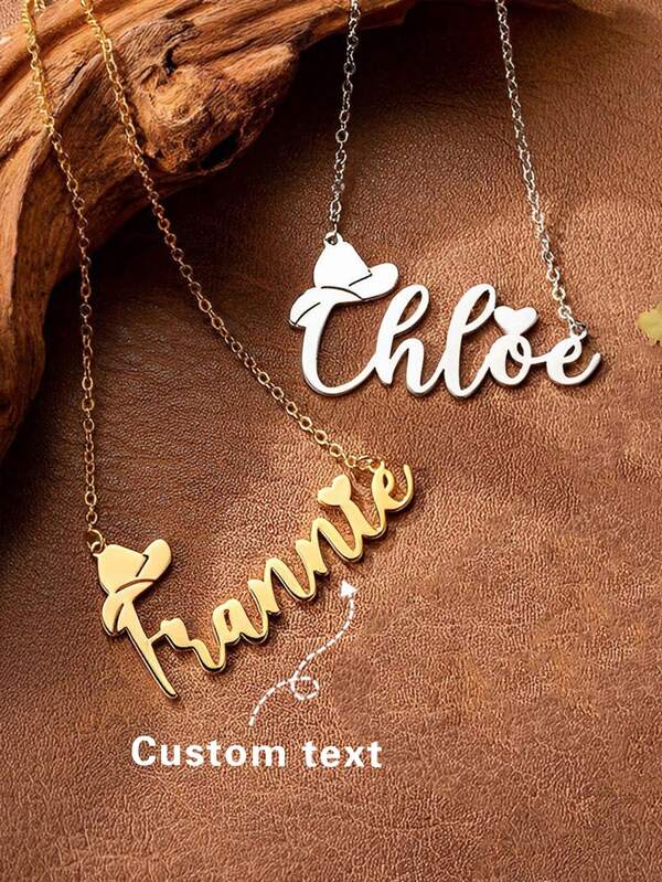 1pc Customized Personalized Engraved Birth Flower Pendant Necklace, 18K Gold Plated Engravable Plant Pattern Niche Gentle Neck Chain, Gift For Girlfriend / Best Friend / Mom, Mother's Day Necklace, Couple Anniversary Gift, Luxury Stainless Steel Women's Jewelry, Personalized Gift, Birthday Gift, Graduation Gift, Travel Gift, Mother's Day Gift, Easter Accessory Gift