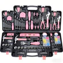 115/46pcs Ratchet Wrench Socket Set, 1/4" Drive, Vanadium Steel Hand Tool Kit, For Automotive Repair And Home Use, Metric System, Pre-Assembled, Manual Operation, Includes Carrying Case - Multicolor - View 1