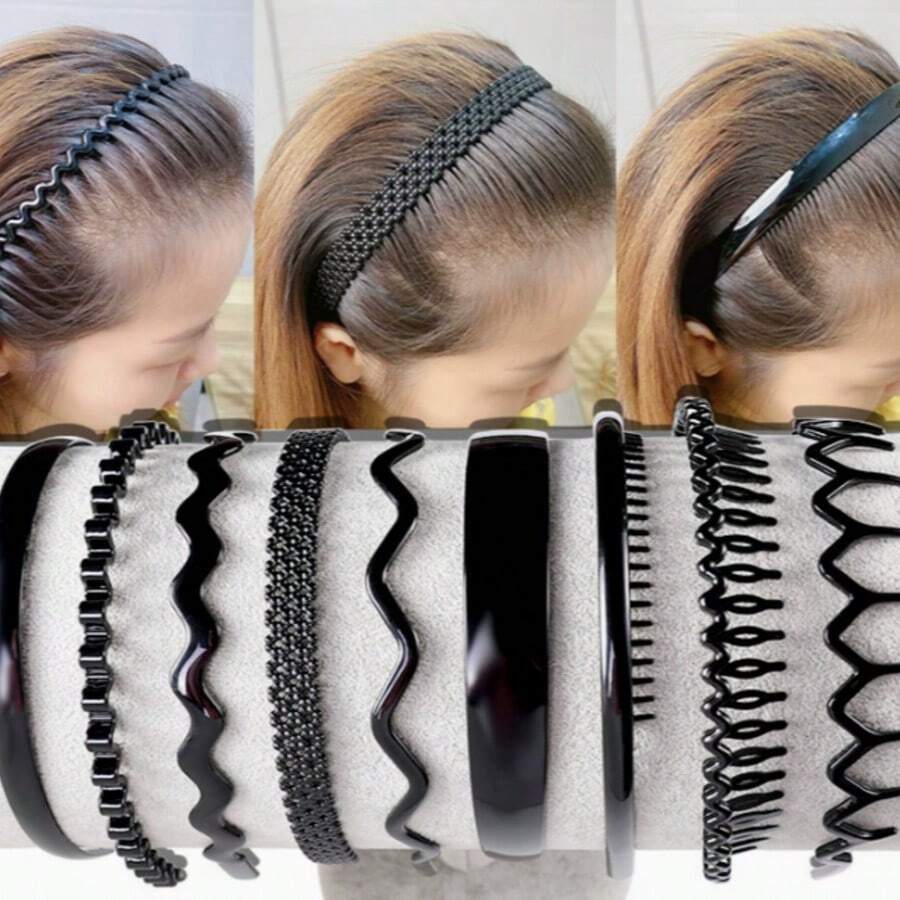 Women's Serrated Headband For Face Washing, Non-Slip Hairband, Can Hold Bangs And Loose Hair, Simple Versatile Hairband - A - View 1