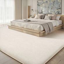 EDIMENS Rugs Living Room Large 160x230, Grey Rug For Bedroom Washable Area Rugs Anti Slip Fluffy Rug Shaggy Cream Carpets Extra Large Rugs For Living Room, Home Decor - Creamy White - View 8