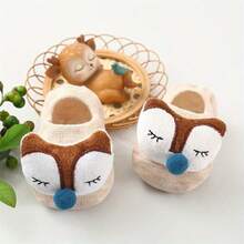 5/3/1 Pair Baby 3D Cartoon Animal Floor Socks, Cute Panda Owl Fox 3D Doll Decor, Soft Anti-Slip Newborn Baby Invisible Socks, Fun Socks - Multicolor - View 8