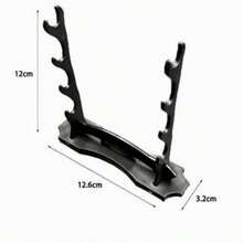 1/2PCS Multi-Style Sword Model Display Stand, Mini Weapon Figure Holder Desktop Collection Display Rack, Universal Long/Short Sword Display Base, Toy Knife Storage Rack. (Please Check Size Before Ordering) - Black - View 13