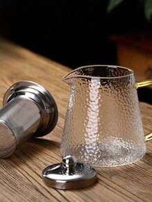 1pc Thickened Glass Teapot With Stainless Steel Strainer, Lead-Free High Borosilicate Glass Heat-Resistant Teapot, Home Use Tea Brewing Teapot, Tea Set - Multicolor - View 9