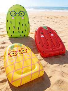 1pc Vibrant Fruit Floating Mat - Strawberry, Pineapple, Kiwi Design, Easy To Float And Enjoy Summer, Suitable For Beach/Party - Multicolor - View 2