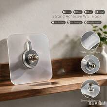 Waterproof Damage Free Drill-Free Screw Sticker Multi-Scenario Home Strong Hanging Adhesive Hook - A - View 7