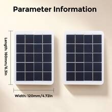 5V3W Portable Mini Solar Panel Module, Suitable For Outdoor Emergency Power Supply Of Small Electronic Devices - White - View 8