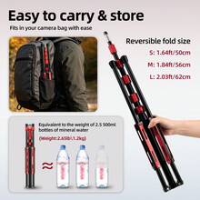 Ambitful GM09 Reverse Folding Light Stand, Portable Photography Tripod Stand, Suitable For LED Panel Lights, Flash, Softbox, Studio Photography - View 6