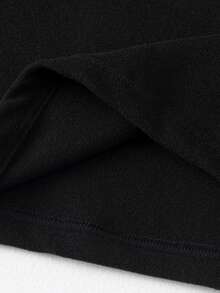 2pcs Men's Thermal Underwear Set, Autumn/Winter Long Sleeve Top + Pants, Adult Innerwear Set - Black - View 9