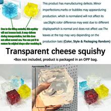 1個透明清澈泡泡冰塊慢回彈擠壓玩具，純色果凍TPR紓壓捏捏樂，日常緩解焦慮桌面裝飾品，演唱會粉絲禮物，應援棒搭配桌面配件（隨機款式） - 彩色 - 查看 10