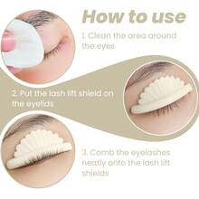 Lomansa 5 Pairs Eyelash Lift Pads - 5 Sizes, Reusable, Soft & Stretchy, Easy To Use, Ideal For All Lash Lengths, Perfect For Salons & DIY - Multicolor - View 6